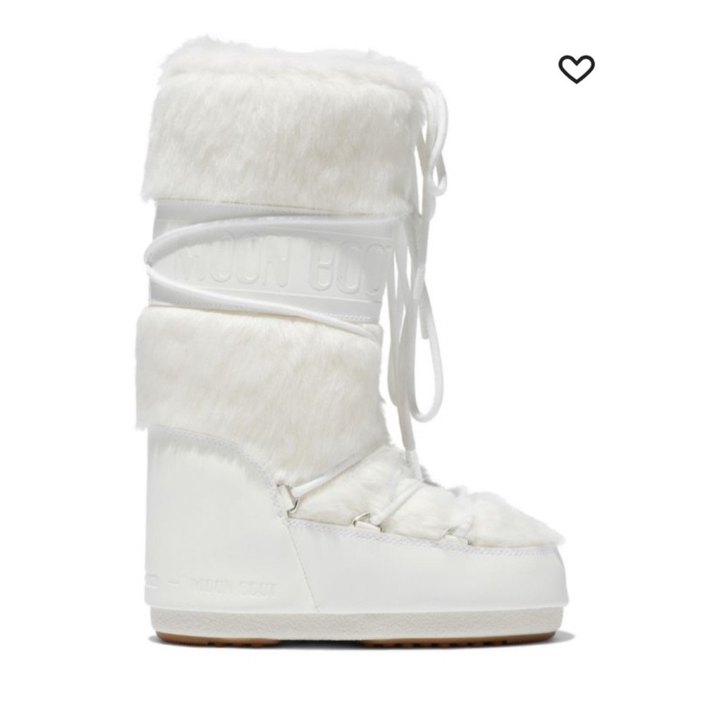 ICON WHITE FAUX-FUR MOON BOOTS